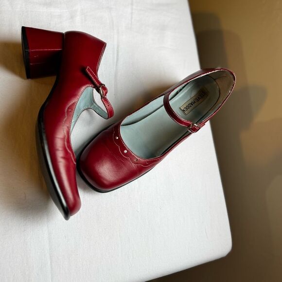 Steve Madden Red Mary Jane Heels - Picture 5 of 8
